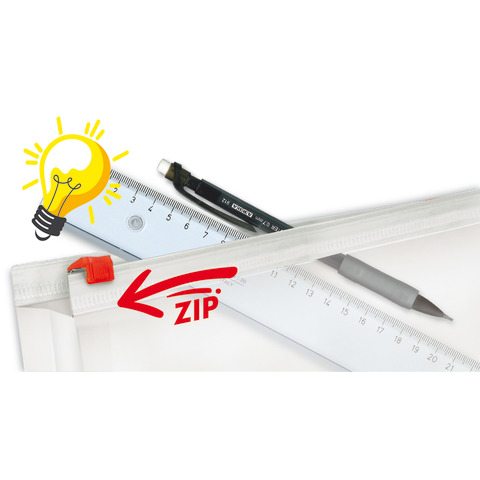Set coppia di squadre + portamine linea Arda Uni 45 e 60° 70330ZIP
